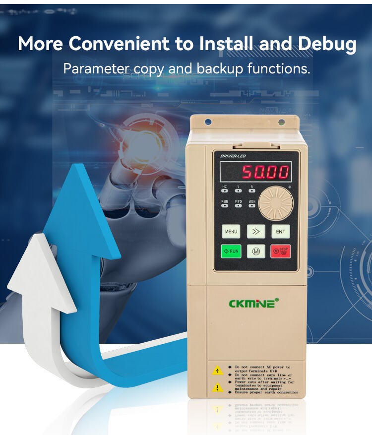 460V 3phase 60hz CKMINE KM580 Factory Price 2.2kW 3HP Motor Inverter Variable Frequency Driver 460V 3phase to three phase Speed Control VFD supplier