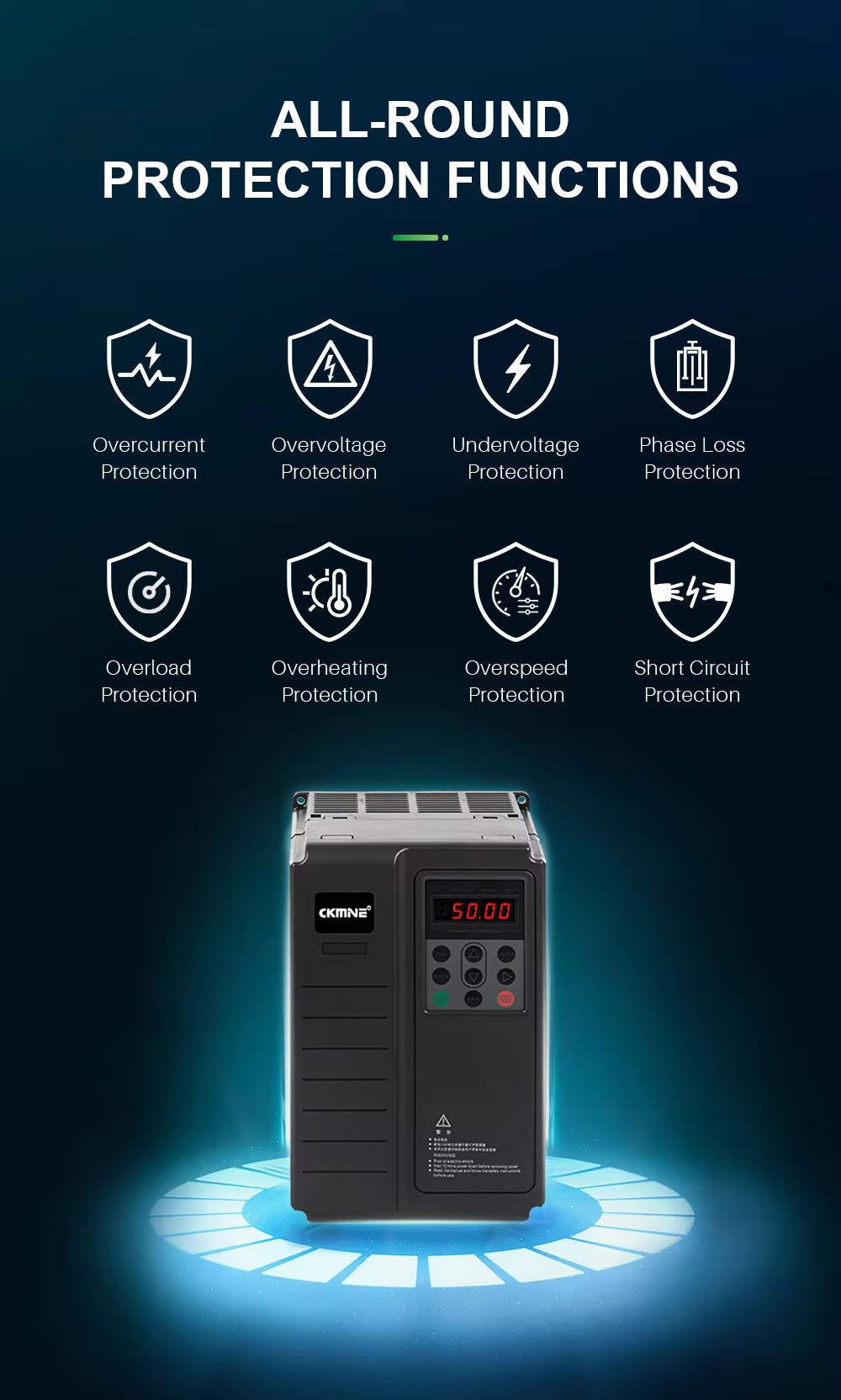 CKMINE KM500L Elevator Frequency Inverter Low Power 1.5kw 230v 3 Phase 3.7amp Ac Vvvf Lift Escalator Control Vfd Vsd Drive manufacture