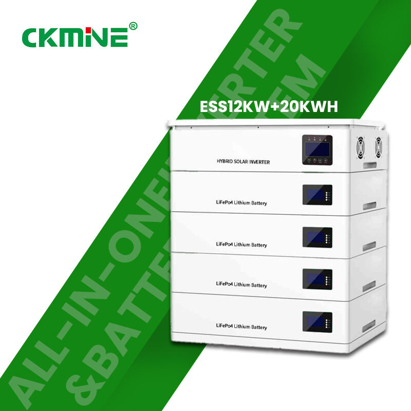 12KW 20KWH All-in-One Hybrid Solar Inverter with Two MPPT Solar Chargers & A Wide Voltage Input & IP20 Protection Design