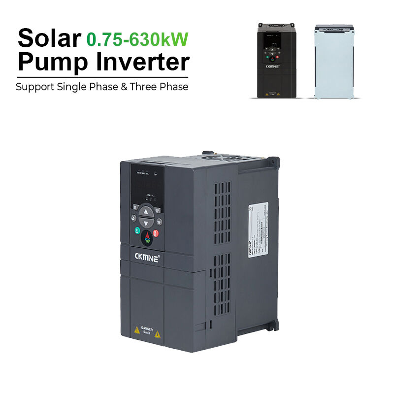 CKMINE-zonnepompomvormer, enkelfasig, 220 V, 2,2 kW, 1,5 kW, 0,75 kW, 3 pk, 2 pk, 1 pk, waterpomp-VFD, gelijkstroom-naar-wisselstroom-frequentieomvormer