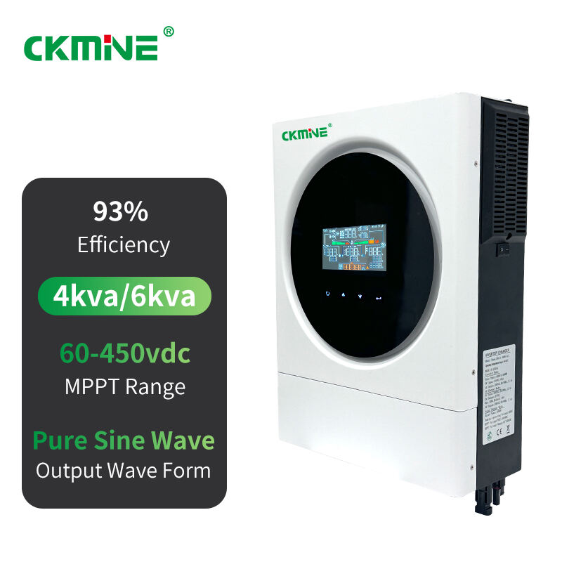 CKMINE 신제품 SOLIA-S2 시리즈 6kw 48VDC 듀얼 출력 오프 그리드 태양광 인버터 6KVA 230VAC 단상 MPPT 컨트롤러