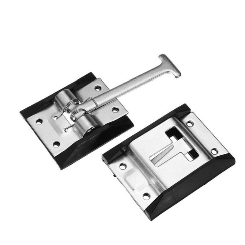 Stainless Steel T-Style Door Catch Latch  Van Truck Door Holdback Hook Truck Door Holder Retainer 