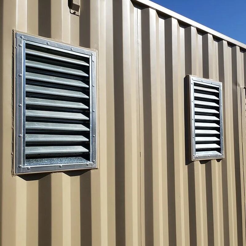 Durable Rectangle Aluminum Customized Container Ventilation System Shipping Container Fixed Louvers Vents