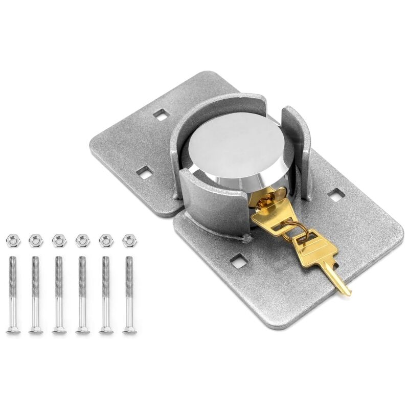 Heavy Duty Steel Security Van Hidden Shackle Padlocks Container Trailer Door Hockey Puck Lock 