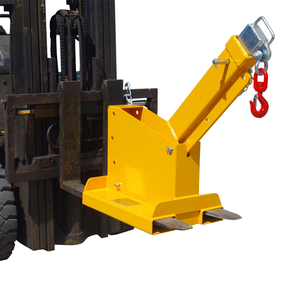 Heavy Duty Steel Adjustable Forklift Telescoping Lifting Jib Boom Crane Tilt Jib for Industrial Handling and Lifting