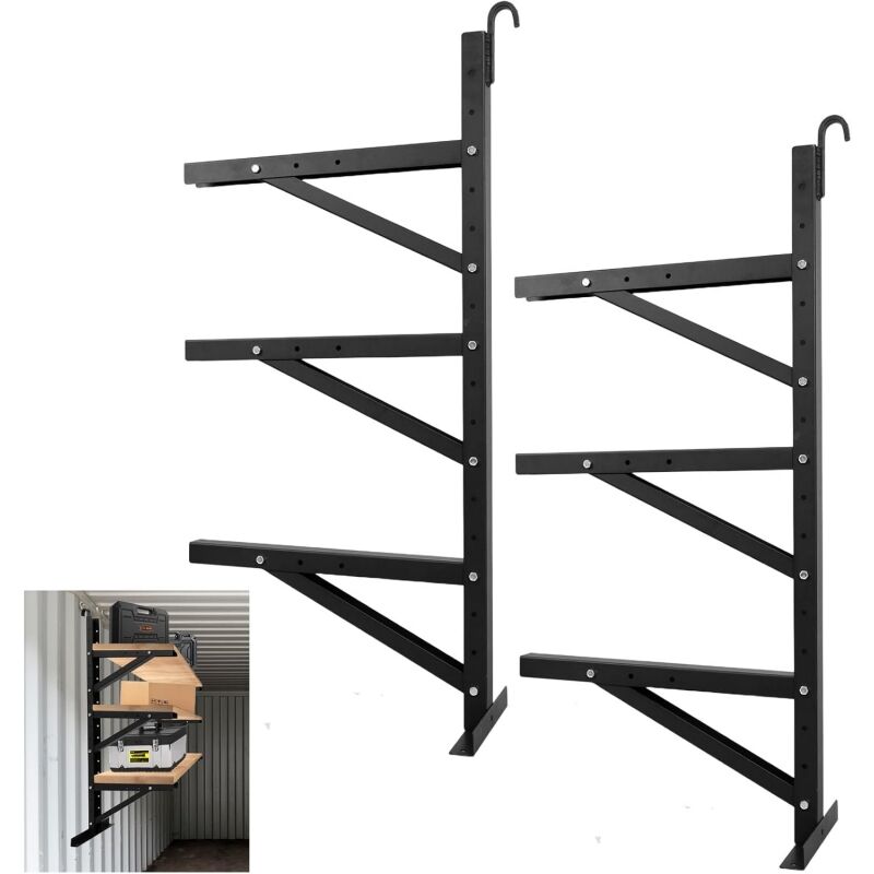 3 Tier Diy Cargo Container Shelving Storage Rack Shipping Container Shelf Hanging Brackets
