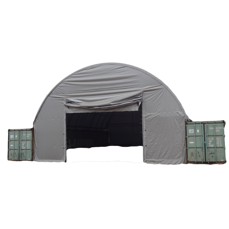 20ft 40ft Steel Frame PVC Shipping Container Roof Canopy Waterproof Container Cover Tent Shelter