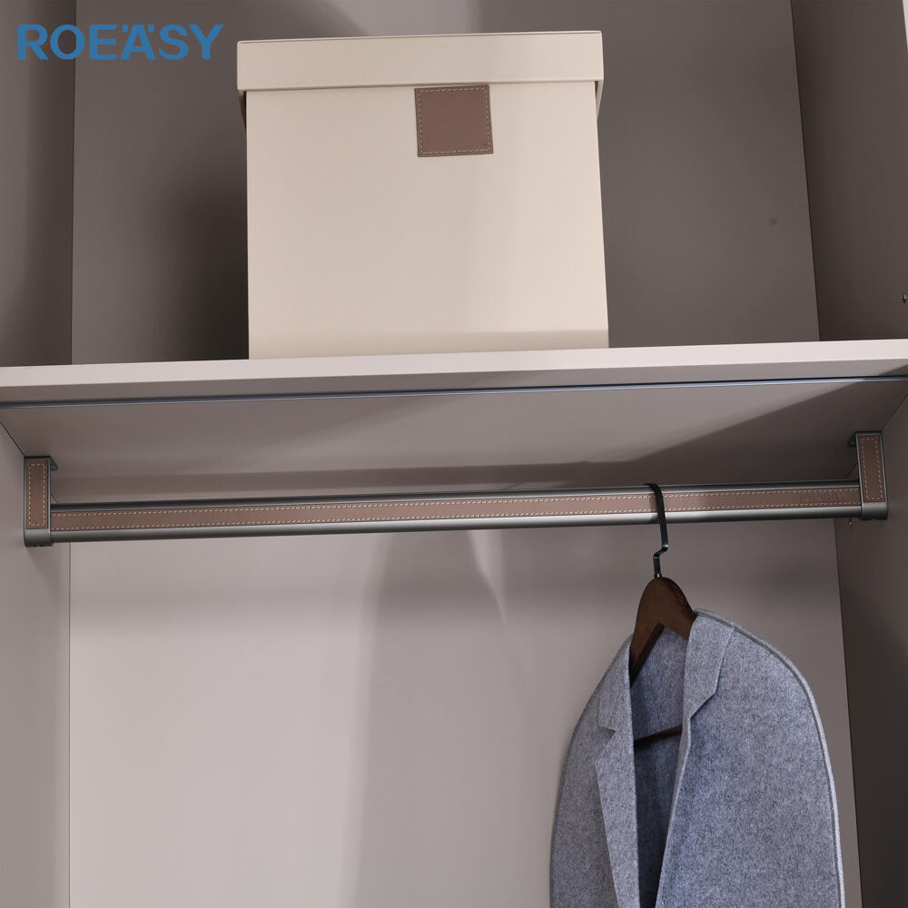 New product recommendation | Wardrobe Hanging Clothes Tube Rod Leather and Aluminum Clothes Storage Rail Closet Hanger Rod