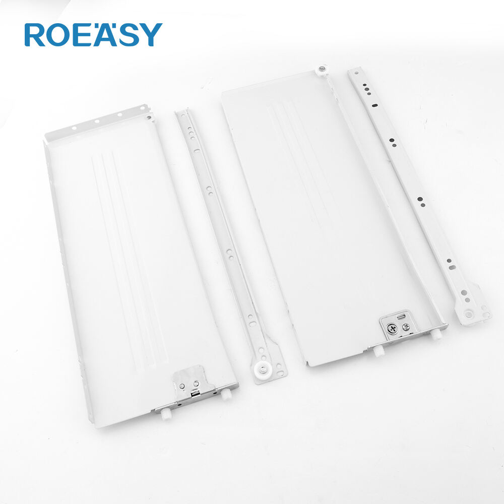 ROEASY MS-0303 150MM Side Panel Powder Coated Drawer Slide Metal Box Roller Drawer Slides