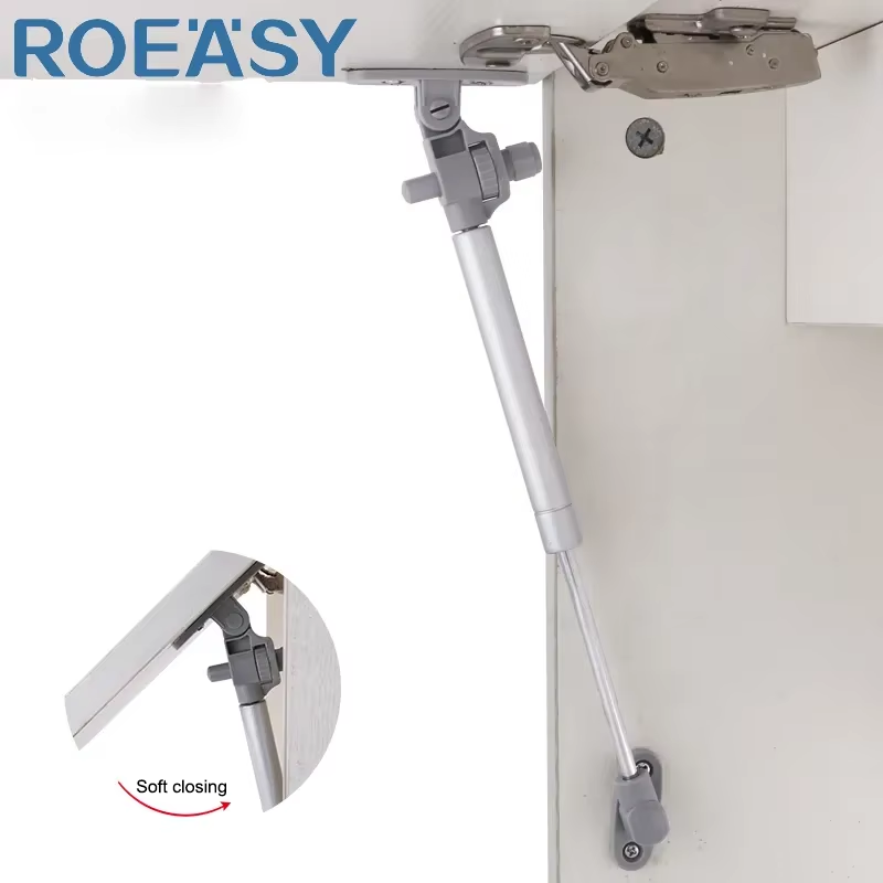 ROEASY 60N 80N 120N 150N Furniture Hardware Kitchen Cabinet Straight Arm Pneumatic Flap Lid Stay Door Buffer Soft Closing Gas Spring