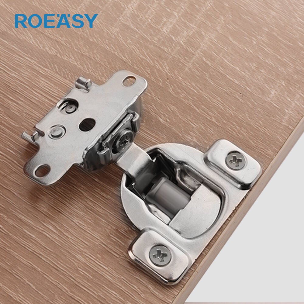 ROEASY مفصل خزانة باب داخلي مفتوح مخفي بنمط أمريكي 3D مفصل هيدروليكي عازل للصدمات لخزانة الملابس وخزائن الحمام