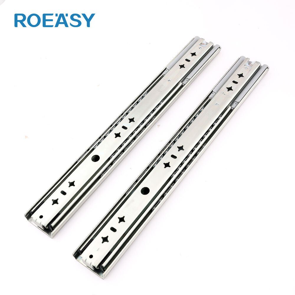 ROEASY BS-5336 53MM Heavy Duty Sliding Rails for Drawers 250lb 120kg Soft Close Telescopic Drawer Slides for Industrial