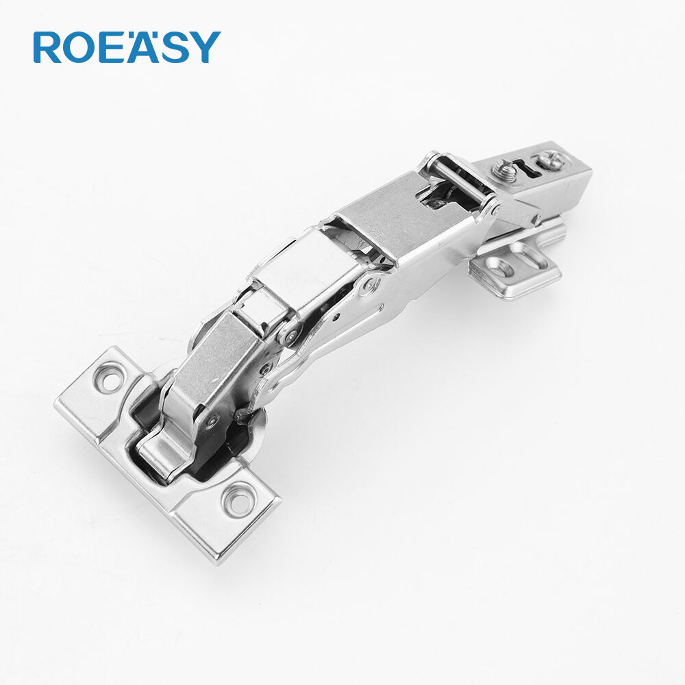 ROEASY CH-125-93 Clip-on Type 125 Degree Skeletal Line Door Soft Close Hinge Clip-on Hydraulic Damping Double-layer Thick Door Mitered Corner Hinge