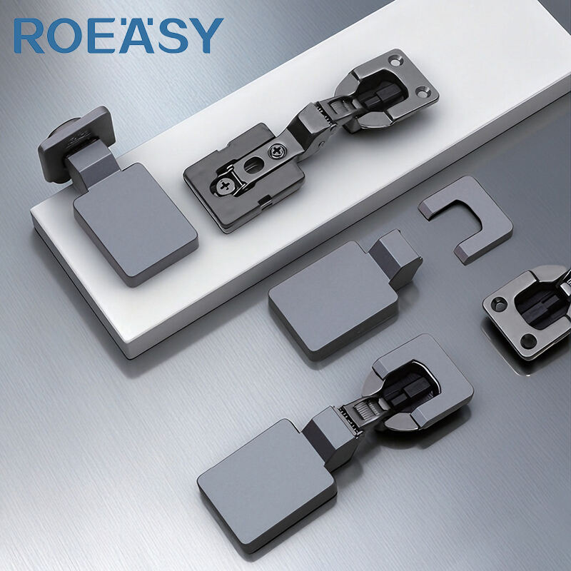ROEASY New Square 3D Hinge Soft Closing 35mm Cup Furniture Hinge Three Stage Concealed Hydraulic Hinge With Covers