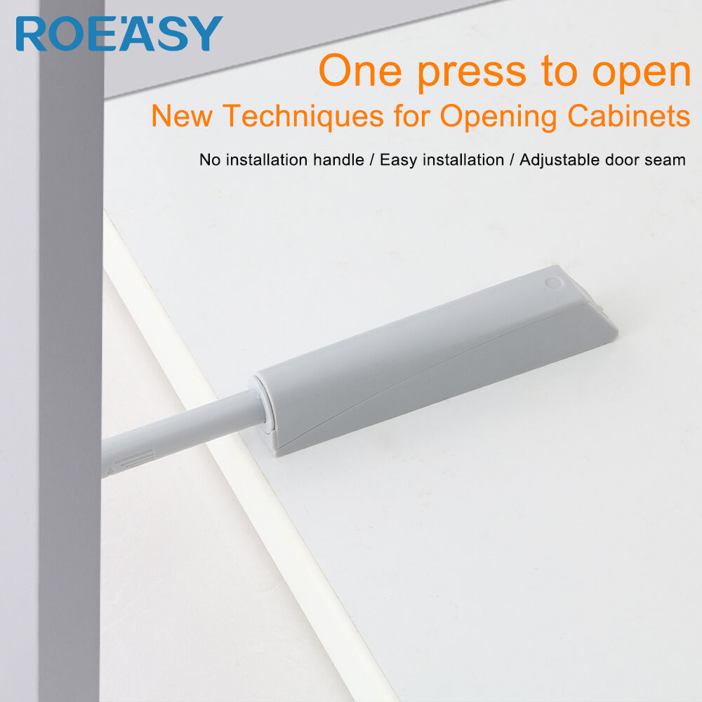 ROEASY DS-RT011 Serratura magnetica a spinta per apertura automatica per armadi, ante di mobili e porte di mobili, dispositivo di richiamo