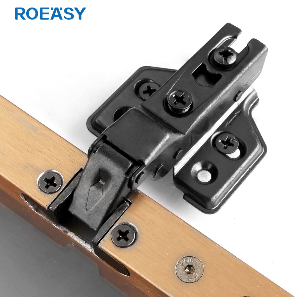 Roeasy CH-691A-H Glass Door Cabinet Hinge Soft Close Kitchen Cabinet Aluminium Frame Hinge For Home