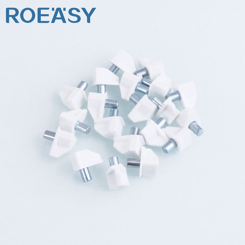 ROEASY Shelf Support Furniture Hardware Fittings for Cabinets ABS Plastic 5MM Shelf Pins Partition