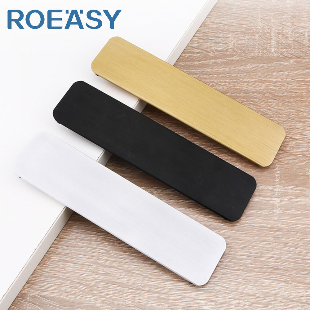 مقبض باب خزانة مخفي بتصميم حديث وبسيط من ROEASY لمقابض الأثاث المخفية
