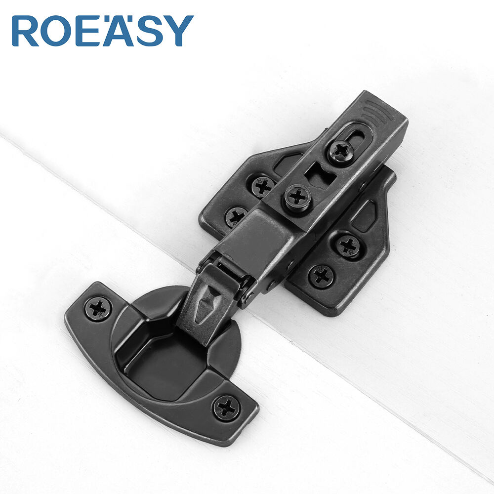 ROEASY CH-273AH-BN 35Mm Adjustable Kitchen Hardware Cabinet Hinge 95 Degree Three Way Soft Close Half Overlay Pantry Hinge For Furniture