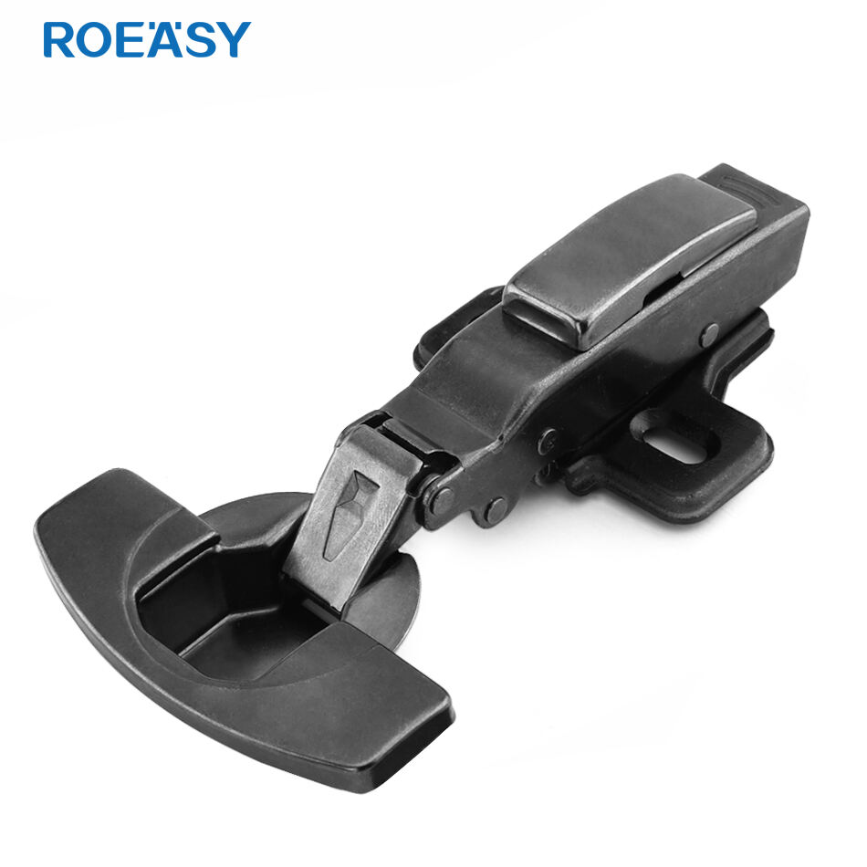 ROEASY CH-273T Two Holes Hydraulic Black Hinge 35MM Cup Soft Close Cabinet Hinge