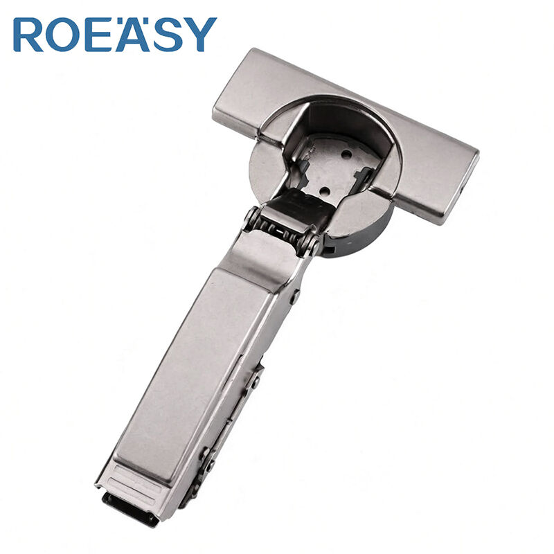 ROEASY BL-293-1T Furniture 3D Hinge Soft Close Cabinet Hinge Concealed Hydraulic Hinges Linear Designed Wingless Hinge for Kitchen & Bedroom Wardrobes