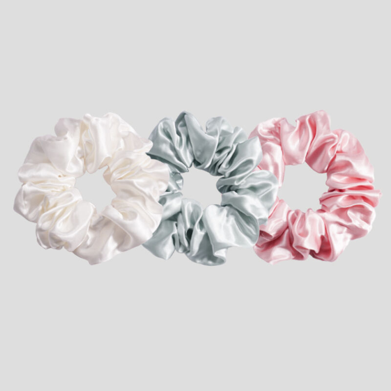 Elastyczne opaski na włosy z organicznego jedwabiu 5 cm, projekt na zamówienie, 22 momme, kolory i logo na zamówienie, duże jedwabne opaski na włosy