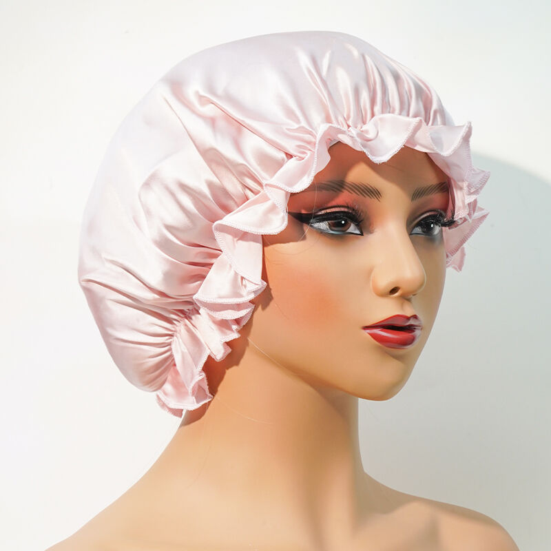 Großhandel 100 % Maulbeerseide Schlafmütze für Frauen, individuelle Farbe und Logo, schützt das Haar vor Frizz, Seidenhaube