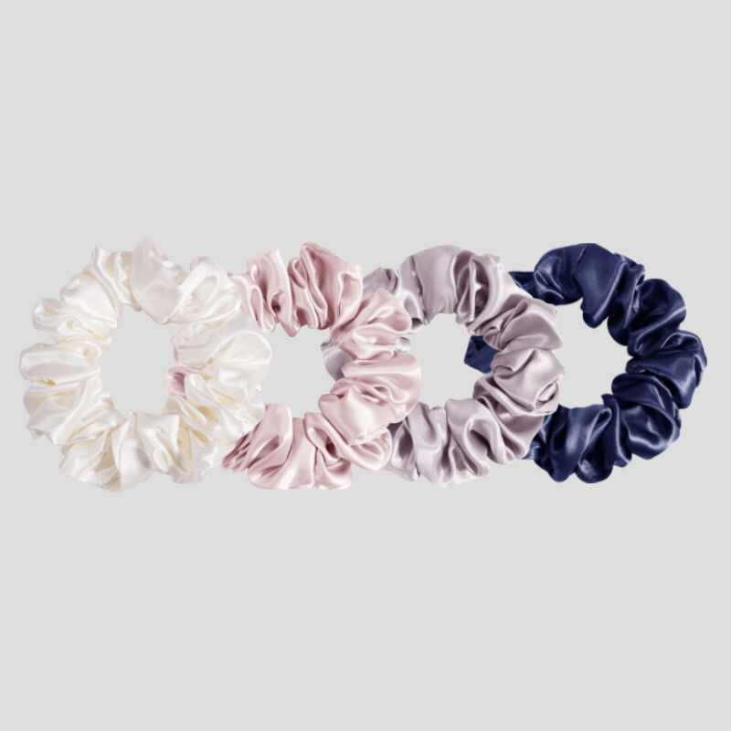 Na zamówienie 16/19/22 momme 3,5 cm 100% jedwab morwowy Scrunchies akcesoria fryzjerskie dla kobiet