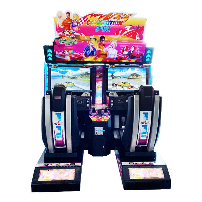 Twins Outrun racing game machine