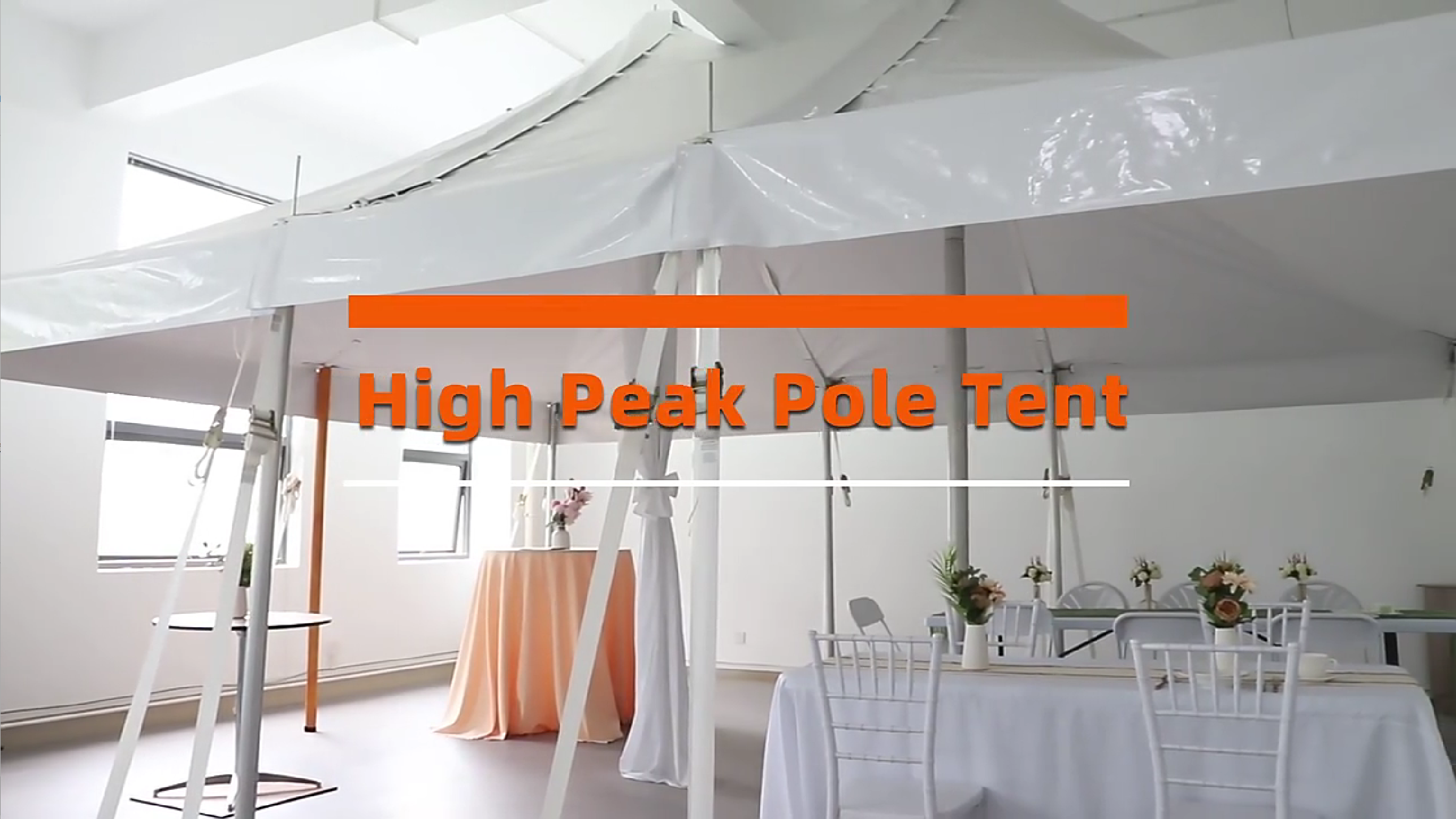 20ft x 30ft high peak pole tent