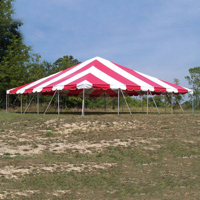 40' X 40' Classic Frame Tent / West Coast Style Frame, sectional tent top, Complete