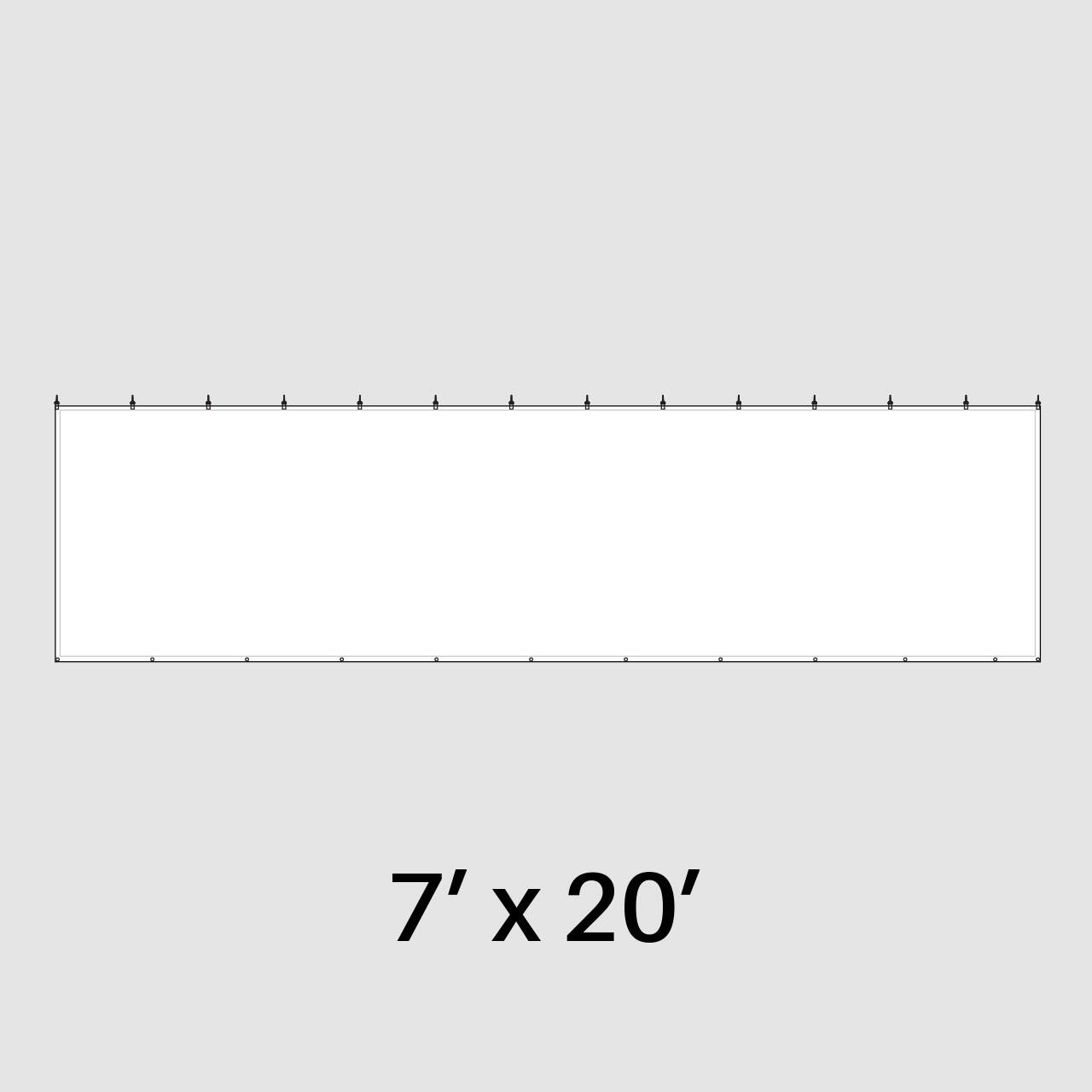 7' x 20' 14 oz. Economy Sidewall