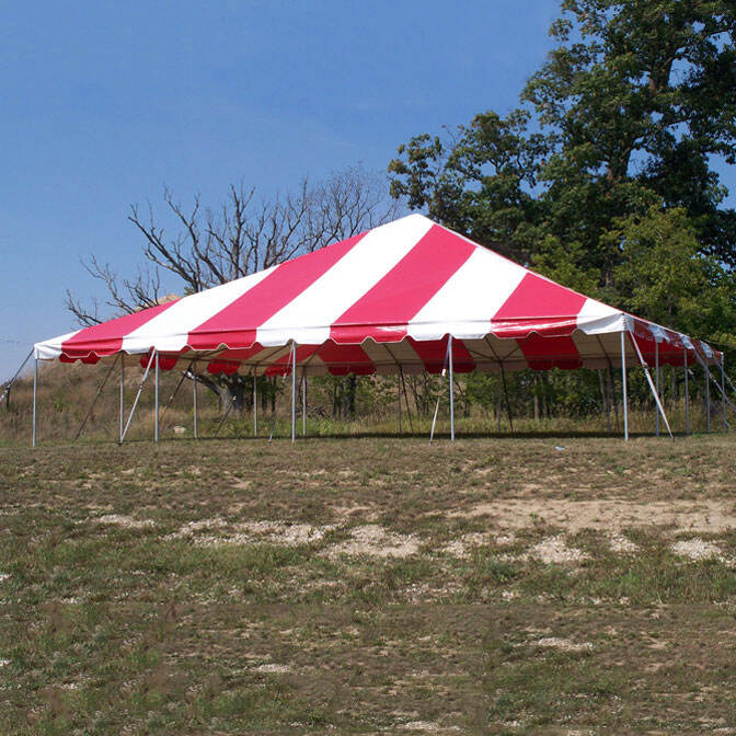 40' X 40' Classic Frame Tent / West Coast Style Frame, sectional tent top, Complete