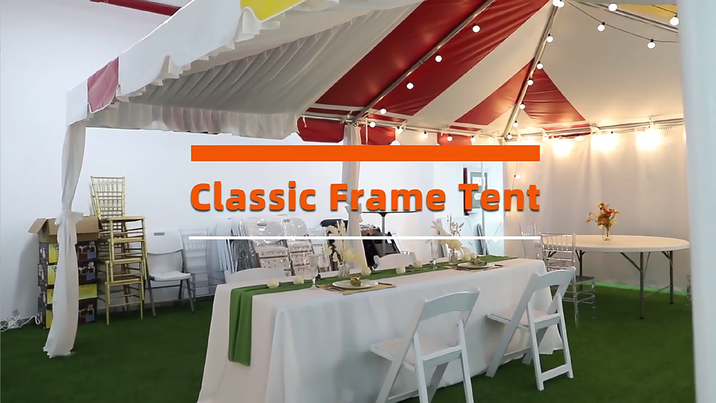 20ft x 20ft classic frame tent