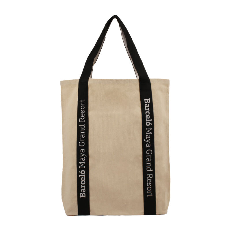 حقيبة توت قماشية مخصصة ذات مقابض معزَّزة – حقيبة حمل متينة وقادرة على تحمل الأوزان للاستخدام اليومي