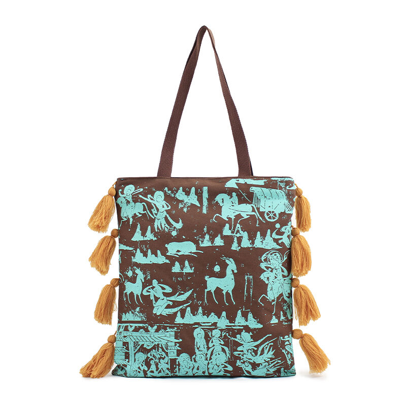 Индивидуальная сумка-тоут с принтом, посвящённым культурному наследию — ремесленный дизайн, основанный на местной истории