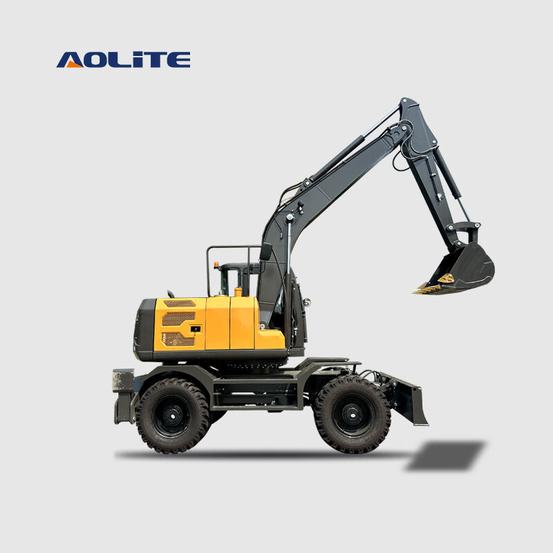 AOLITE LW120 Heavy Duty Excavator Wheel Hydraulic Excavator Wheel Excavator