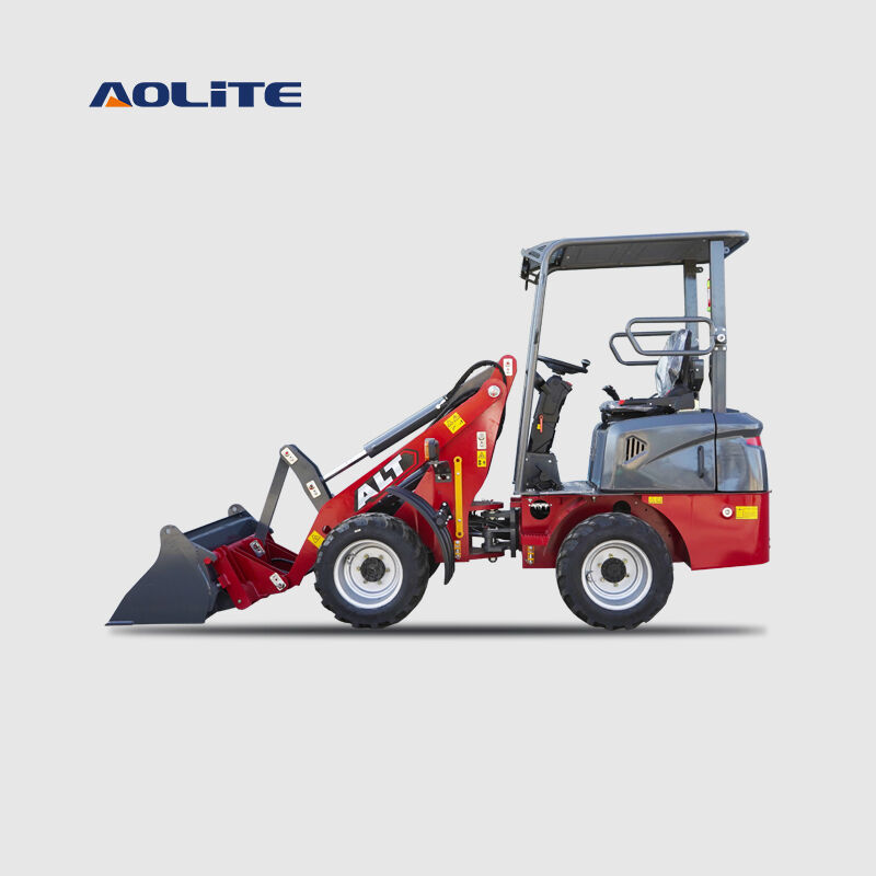 AOLITE 606H compact diesel 600kg wheel loader 1ton front end loader