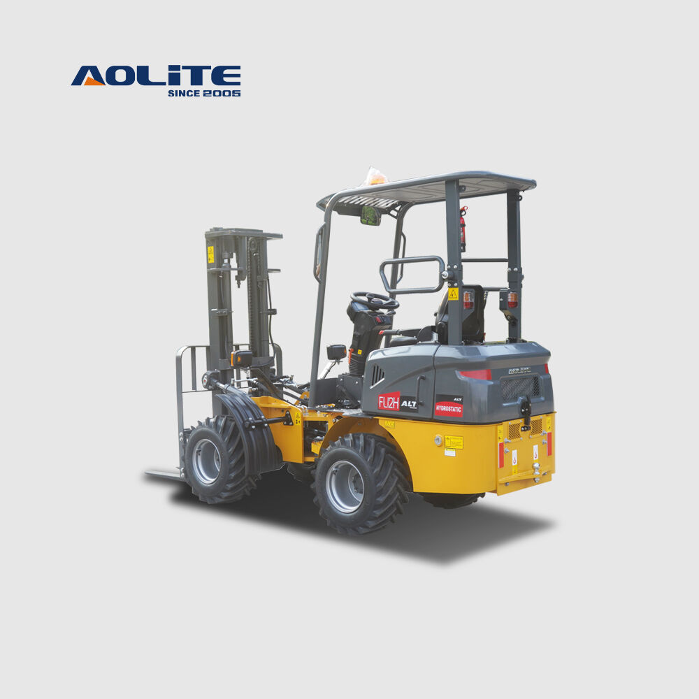 AOLITE FL12H canopy forklift 1200kg mini front end wheel loader