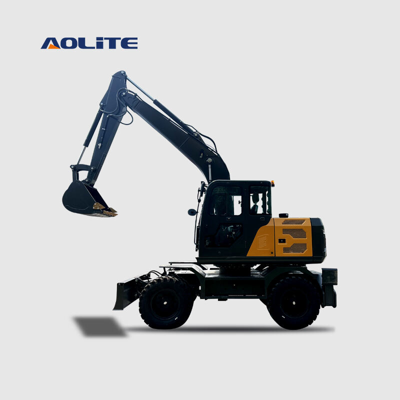 AOLITE LW120 Heavy Duty Excavator Wheel Hydraulic Excavator Wheel Excavator
