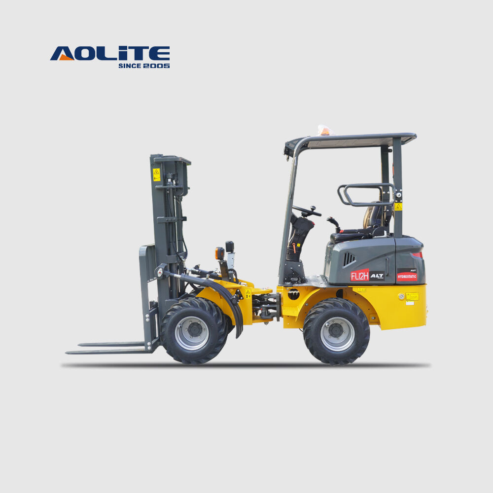 AOLITE FL12H canopy forklift 1200kg mini front end wheel loader
