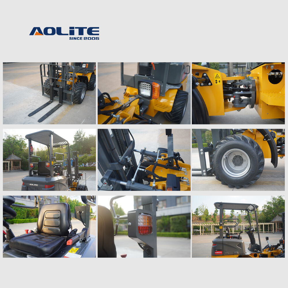 AOLITE FL12H canopy forklift 1200kg mini front end wheel loader