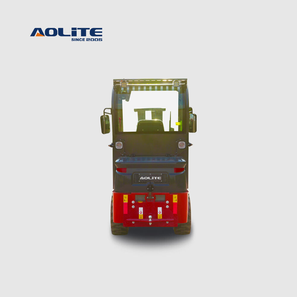 AOLITE FL12H closed cabin wheel forklift front end construction machinery equipment loader