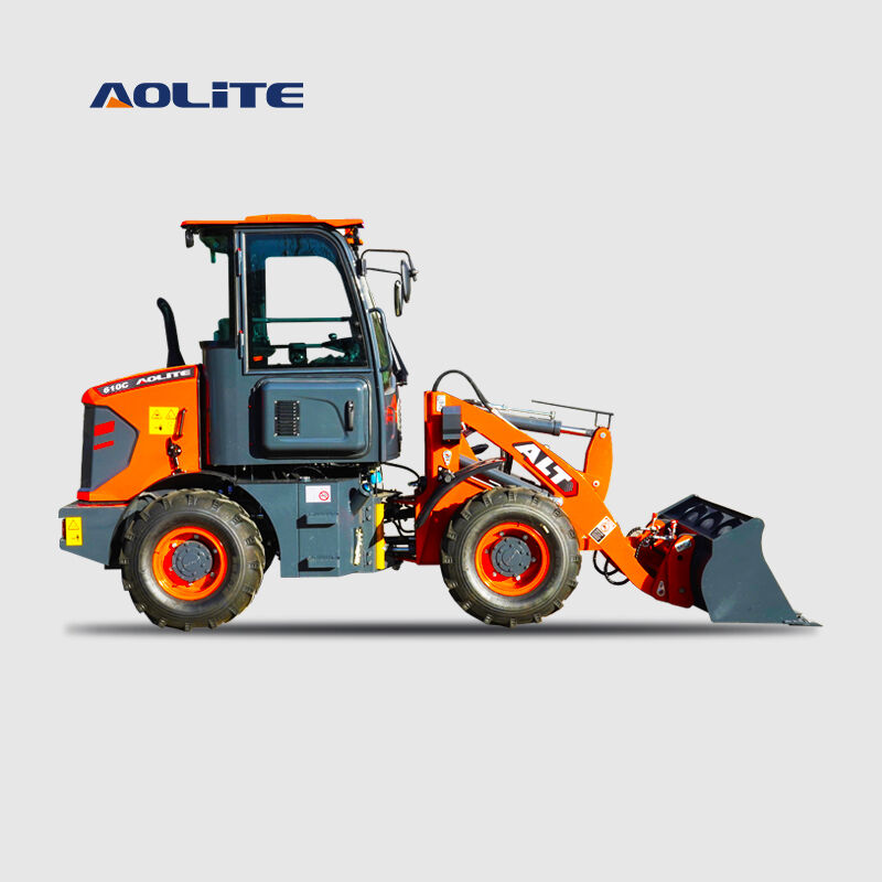 Cargador frontal AOLITE 610C diésel de 1000 kg y 1,0 tonelada, cargador compacto