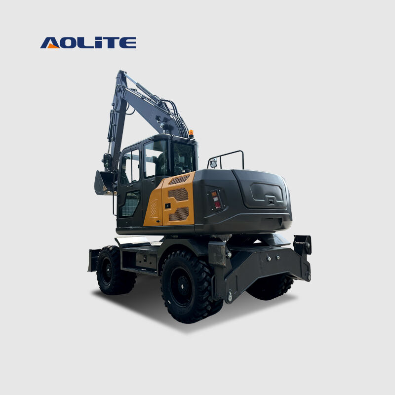 AOLITE LW120 Heavy Duty Excavator Wheel Hydraulic Excavator Wheel Excavator