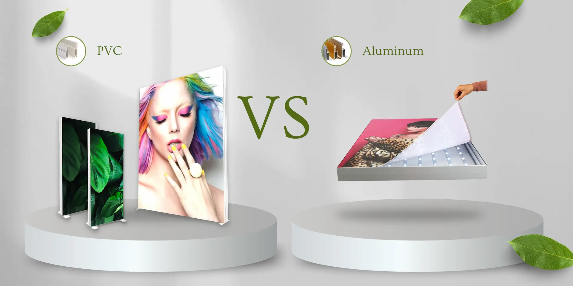 Choosing the Right Material for Your 120mm Lightbox: PVC vs. Aluminum