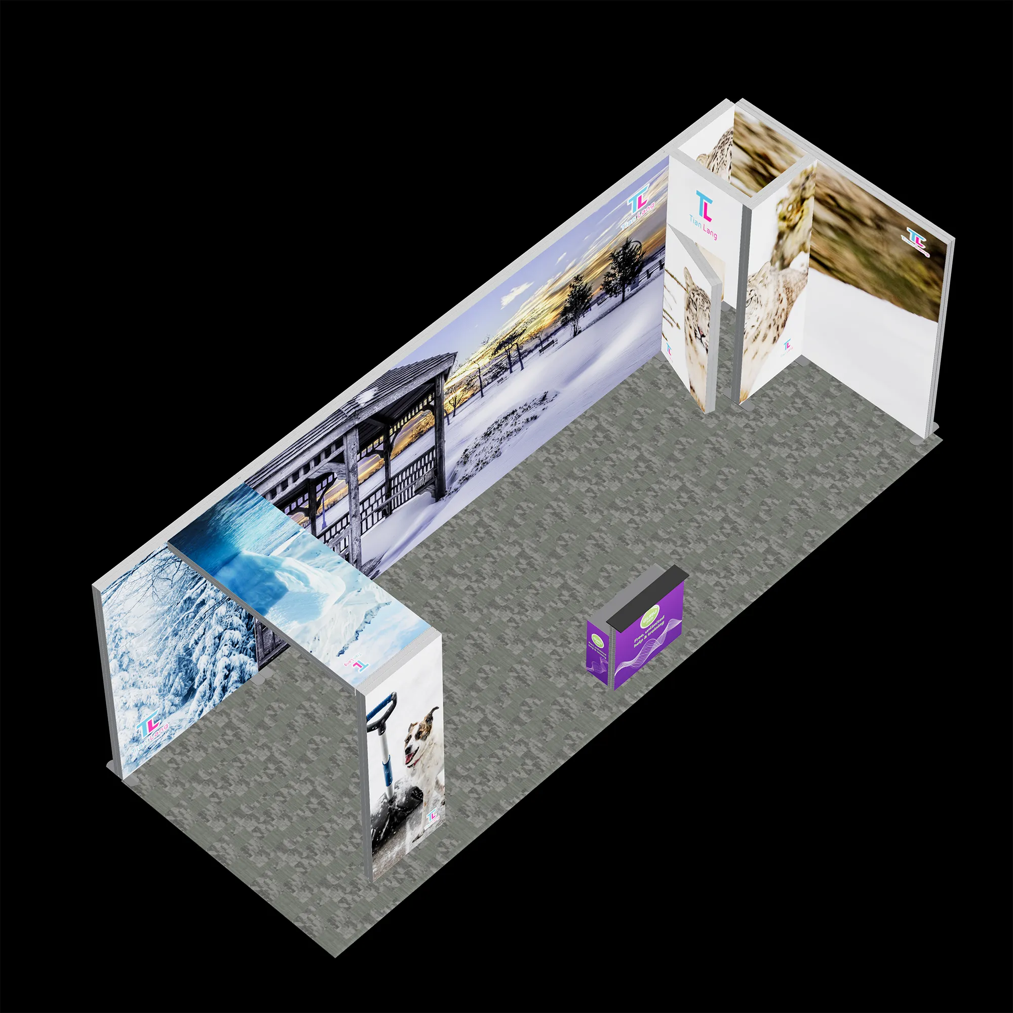 TIANLANG 9M*3M modular trade show booth