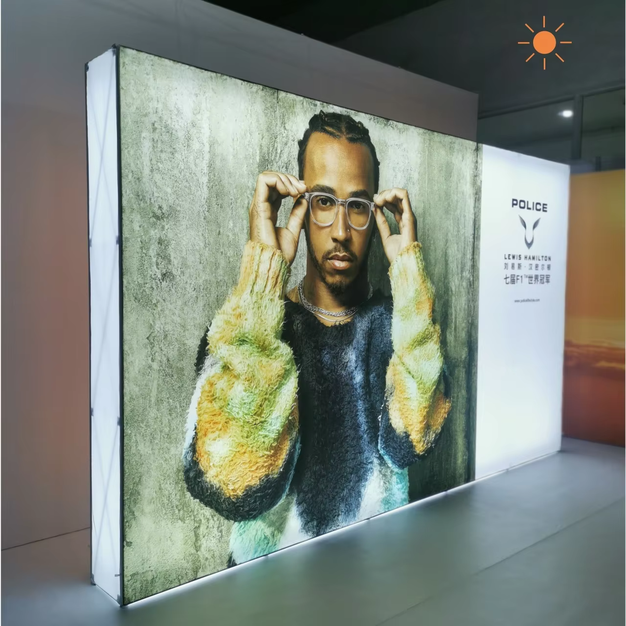 quick assembly show hotel exhibition event signature wall background wall pop-up grid folding SEG light box factory