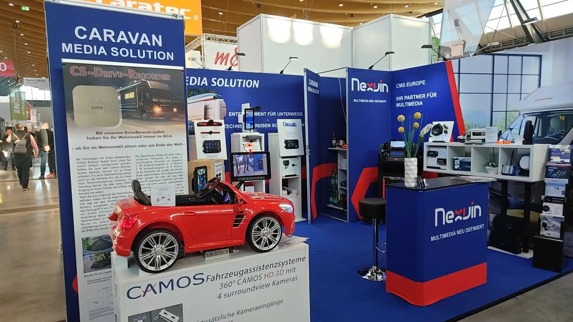 exposición de visión envolvente 3D de 360° y grabador de conducción