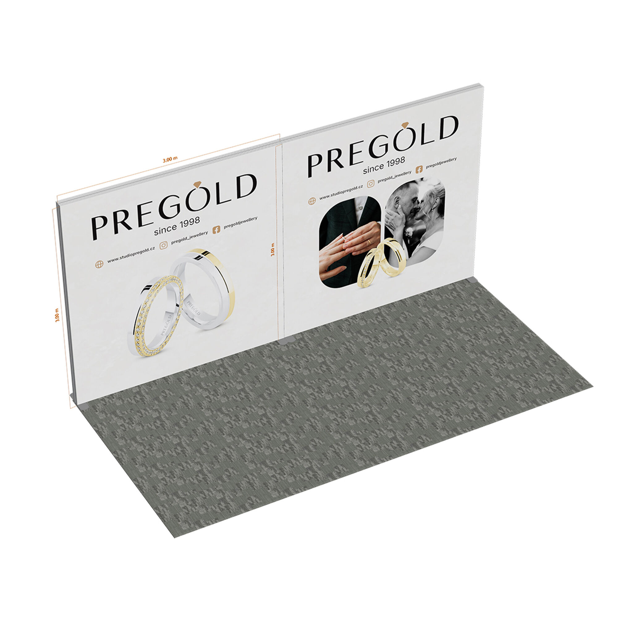 TIANLANG 20x10 Exhibition Stand : Modular SEG Light Box